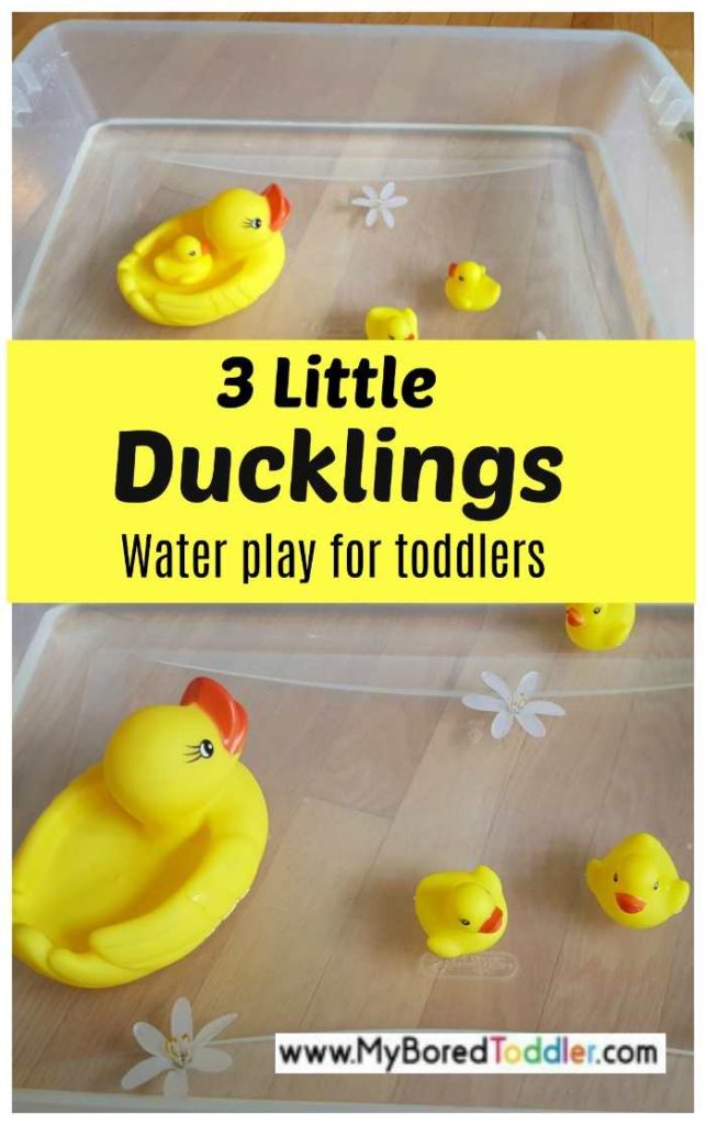 3 Little Ducklings Water Play - My Bored Toddler Easy Set up!