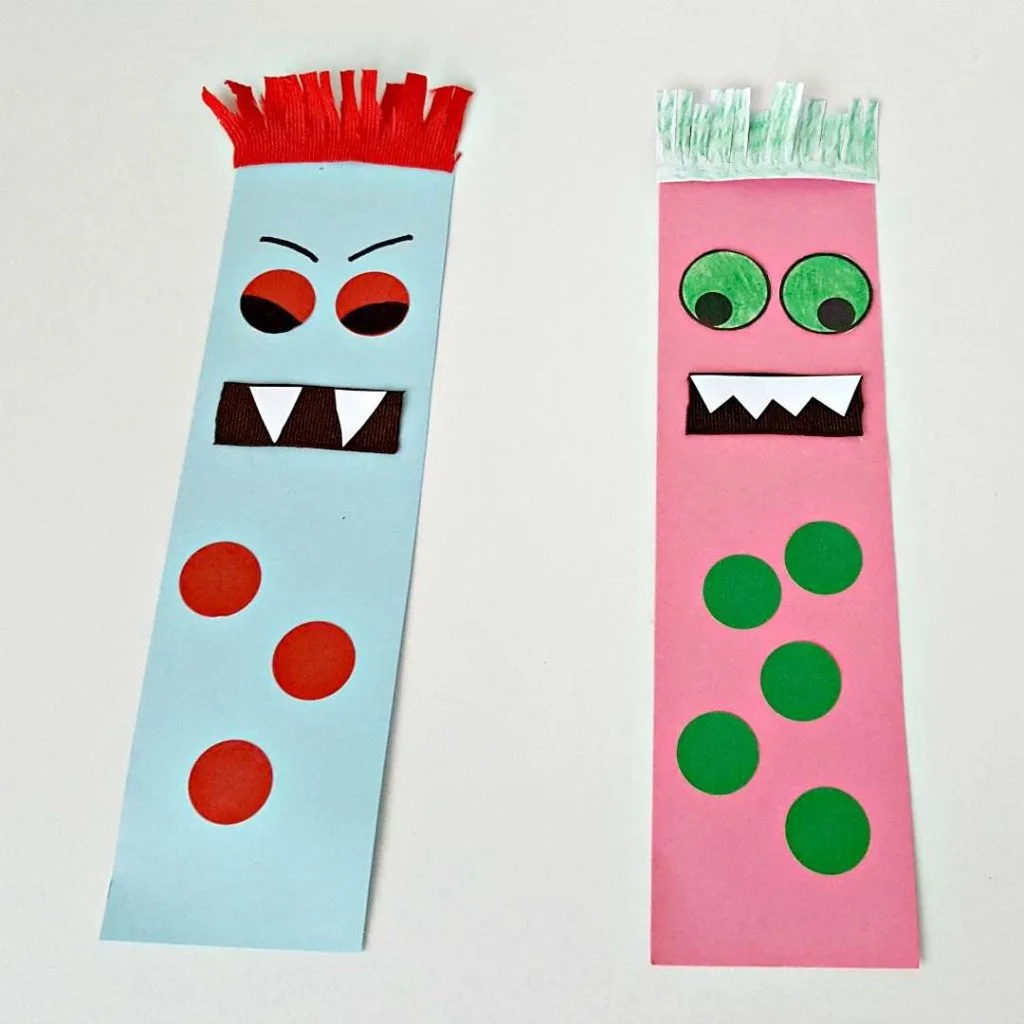 monster bookmark craft square