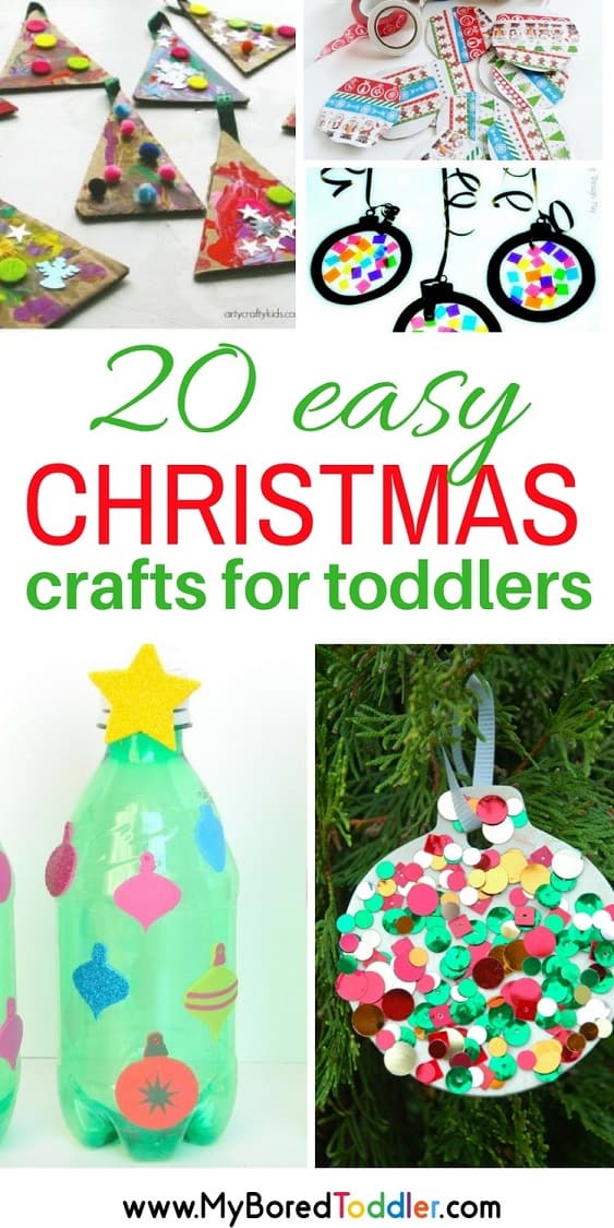 55 Easy & Fun Christmas Crafts For Toddlers Age 2, 3 & 4  Christmas crafts  for toddlers, Toddler arts and crafts, Preschool christmas crafts