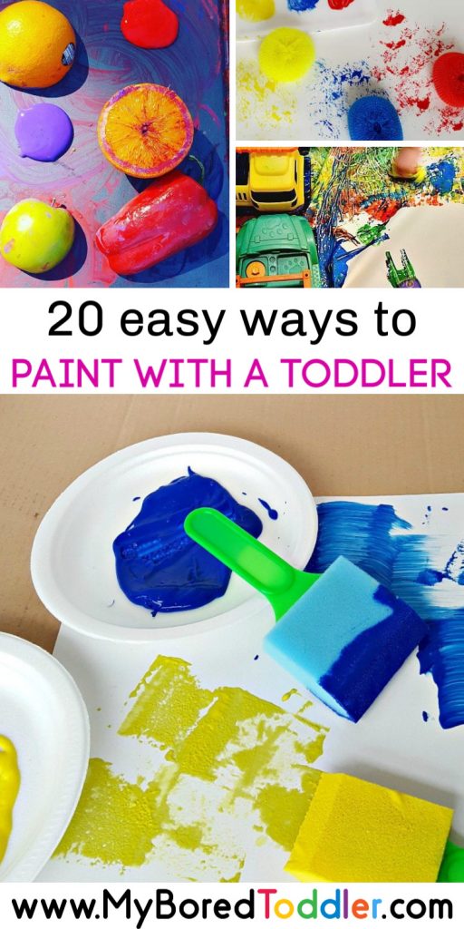 20 easy ways to paint with a toddler pinterest