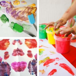 Toddler Handprint Painting - My Bored Toddler