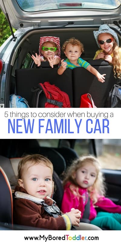 5 things to consider when buying a new family car pinterest