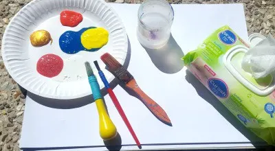 Toddler painting challenge what you need