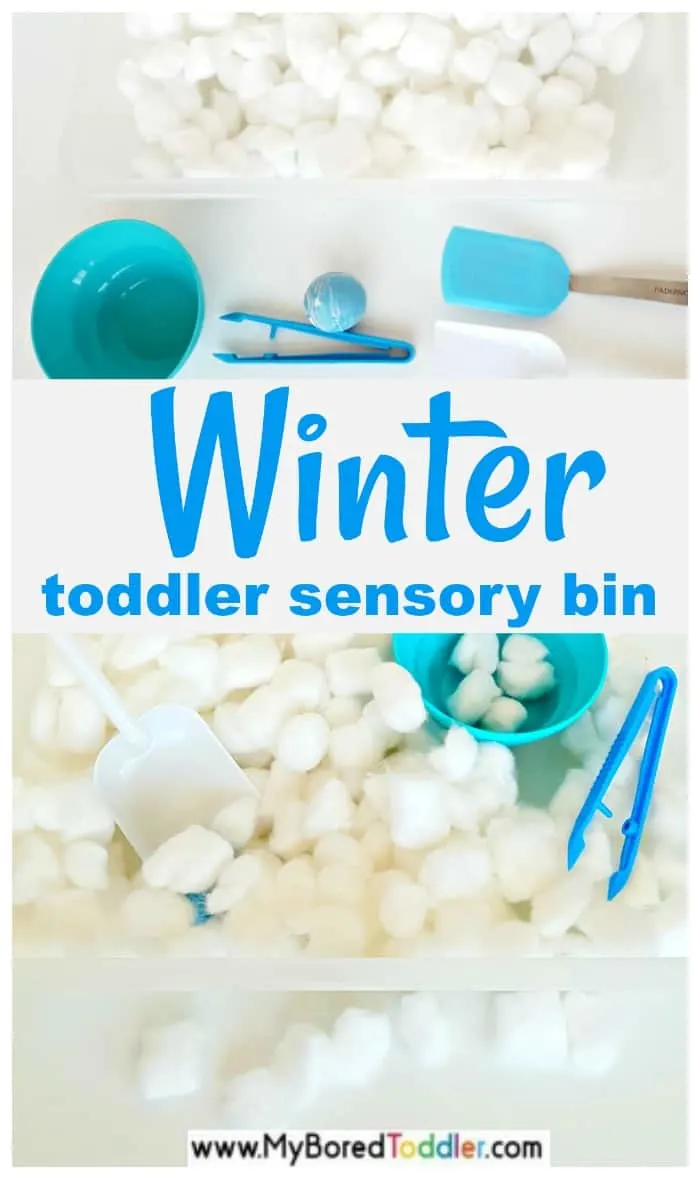 Easy Winter Sensory Bin  Winter activities for toddlers, Winter