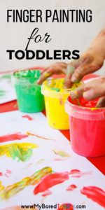 Finger Painting with Toddlers - My Bored Toddler