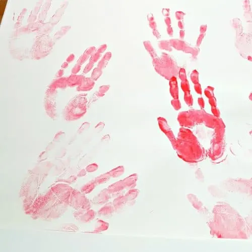 toddler handprint painting activity