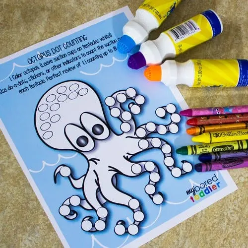 Octopus do-a-dot fine motor activity supplies