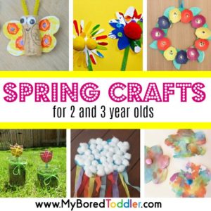 Spring Crafts for 2 and 3 year olds square feature