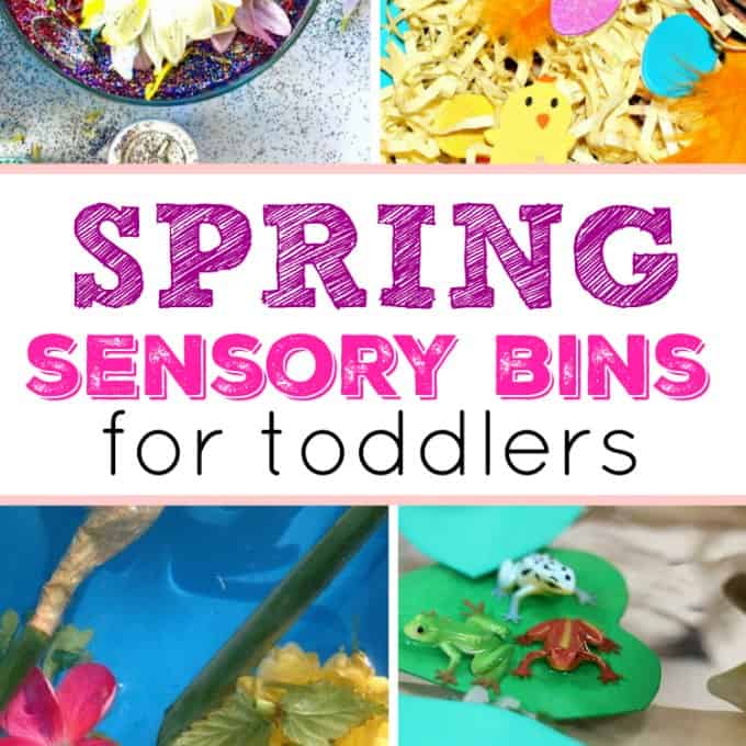 Spring Sensory Bins for Toddlers feature