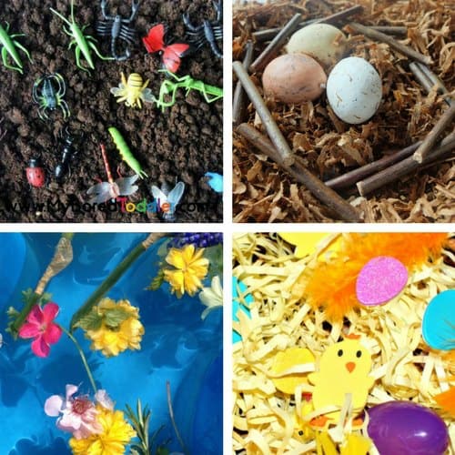 Spring Sensory Bins for Toddlers image 1