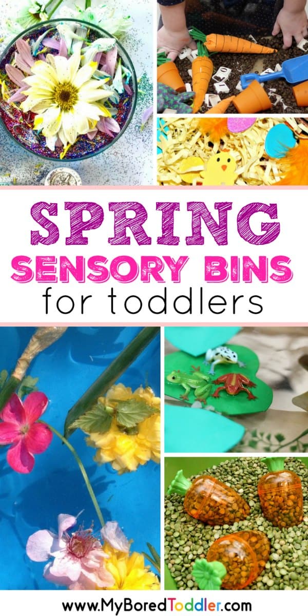 Spring Sensory Bins for Toddlers pinterest