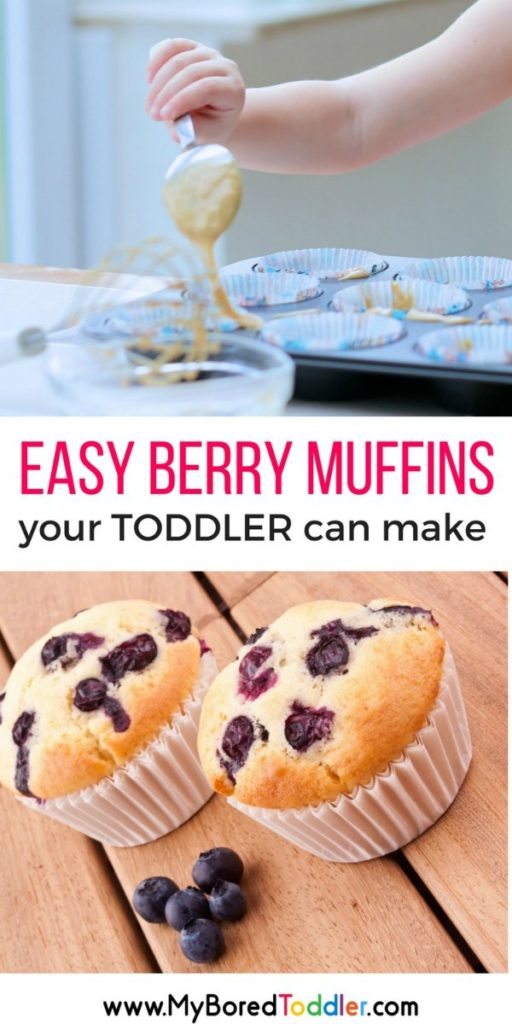 Easy Berry Muffin recipe for Toddlers to Make My Bored Toddler