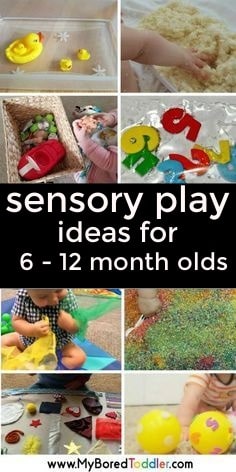 sensory play ideas for 6 - 12 month olds - My Bored Toddler