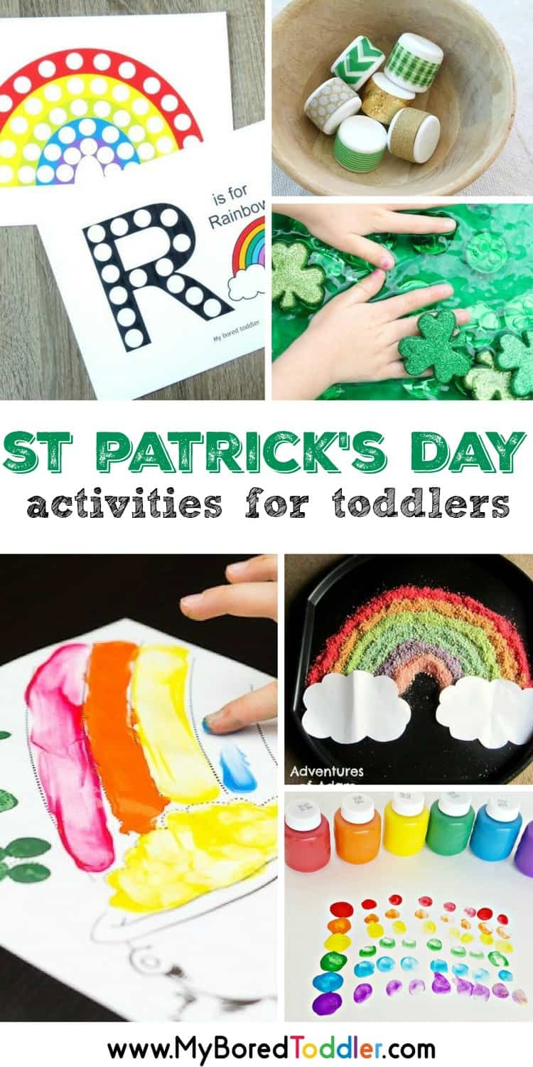 st patrick's day activities for toddlers Over 20 fun and easy activities for toddlers that are perfect for St Patrick's Day #stpatricksday #toddlercrafts #toddleractivities 