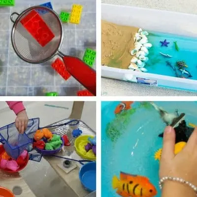 sensory bins for summer for 2 and 3 year olds