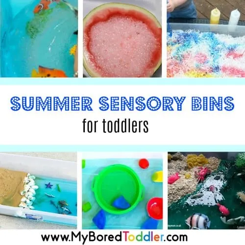 Sensory Bin Ideas for 1, 2 & 3 year olds - My Bored Toddler