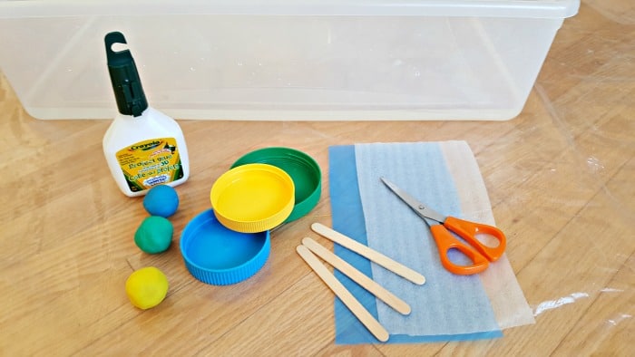 supplies for jar lid boats water play for toddlers