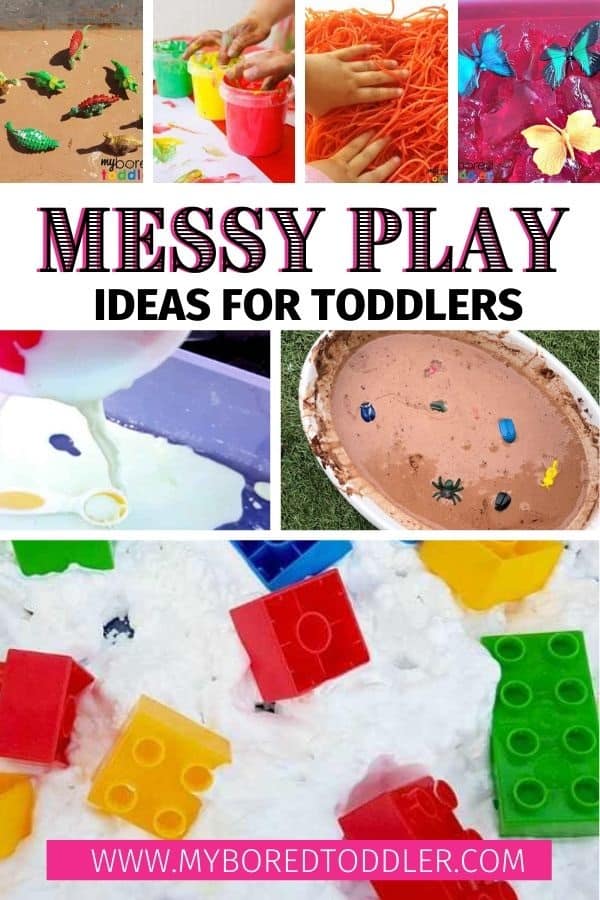 Messy play ideas for toddlers pinterest