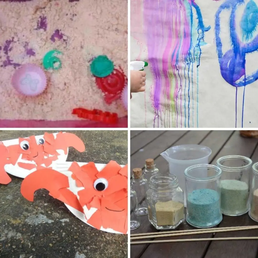 Summer Activites for toddlers to do at home and summer craft ideas for 1 2 and 3 year olds