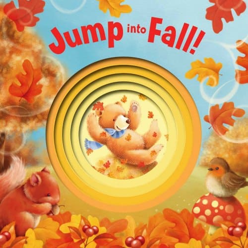 Jump into Fall board book for toddlers best