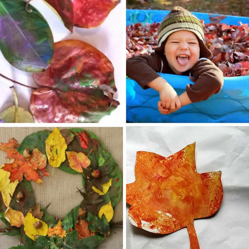 Leaf craft and activity ideas for toddlers - My Bored Toddler