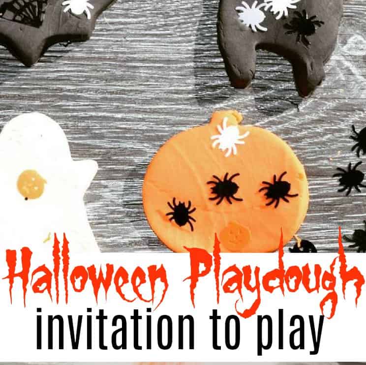 halloween playdough invitation to play feature