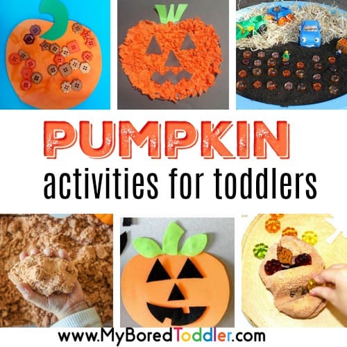 Painting with Pumpkins Toddler Activity - My Bored Toddler