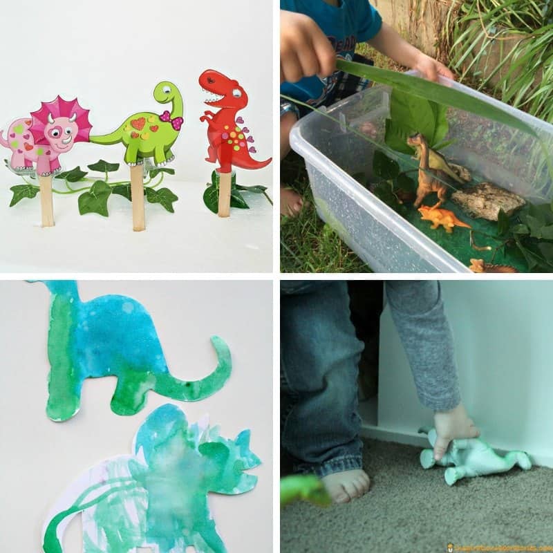 dinosaur themed activities for 2 and 3 year olds toddlers preschoolers