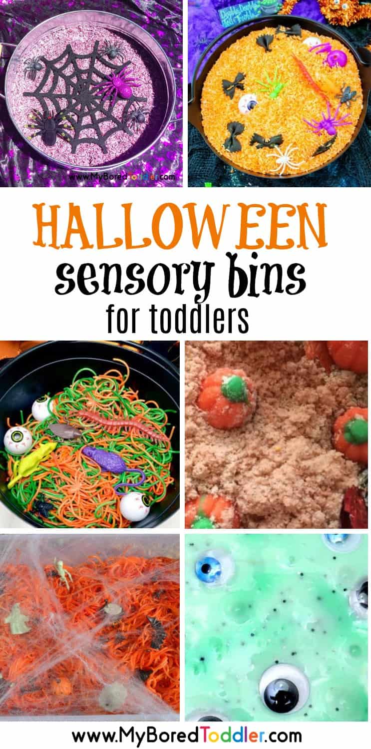 Halloween sensory bins for toddlers pinterest