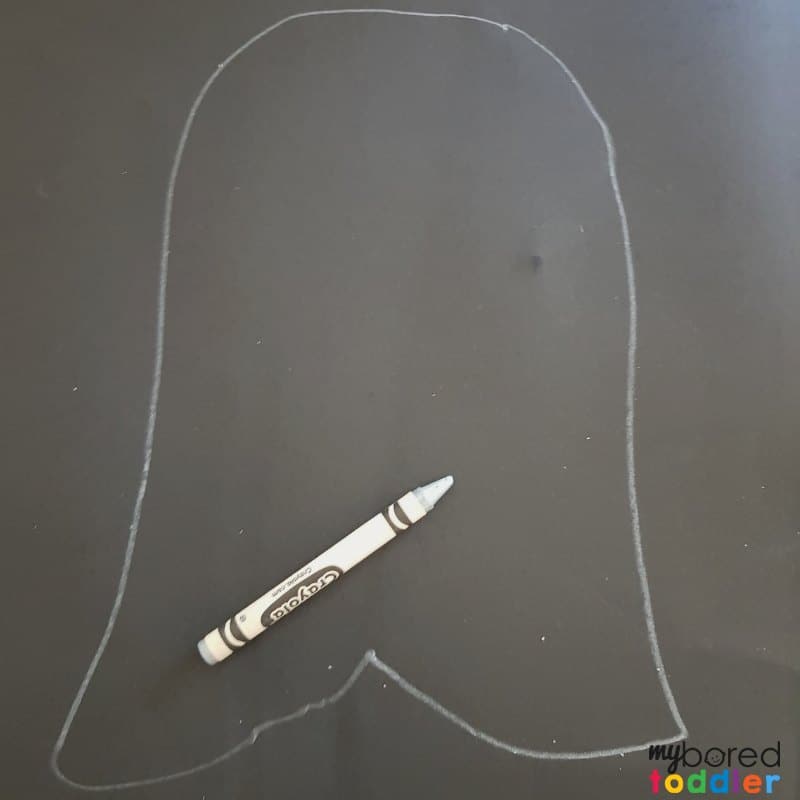 ghost cotton wool craft for toddlers drawing the ghost