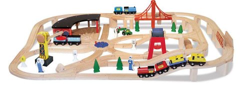 melissa and doug train set