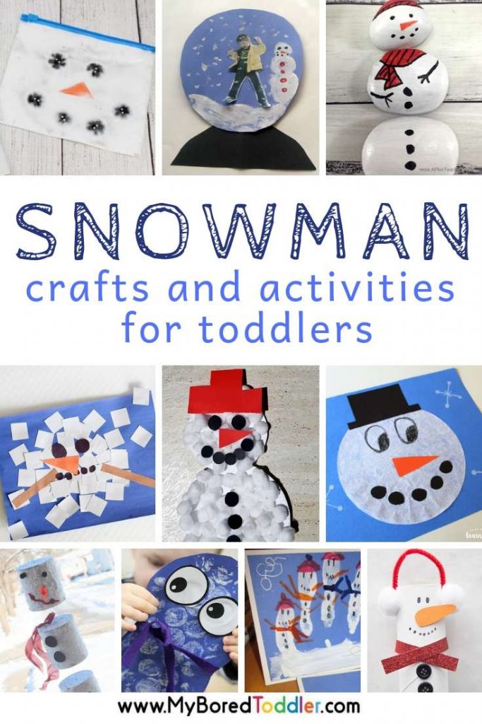 Snowman craft and activities for toddlers