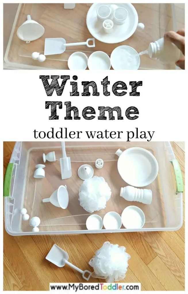 Winter themed toddler water play