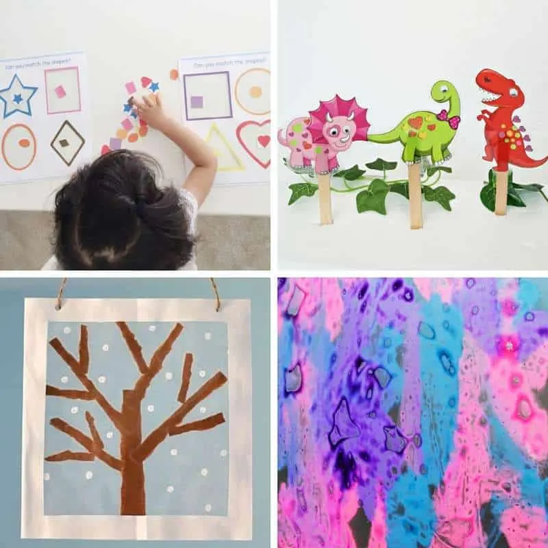 contact paper activities for toddlers