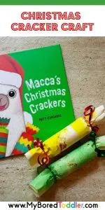 easy christmas cracker craft for toddlers pinterest