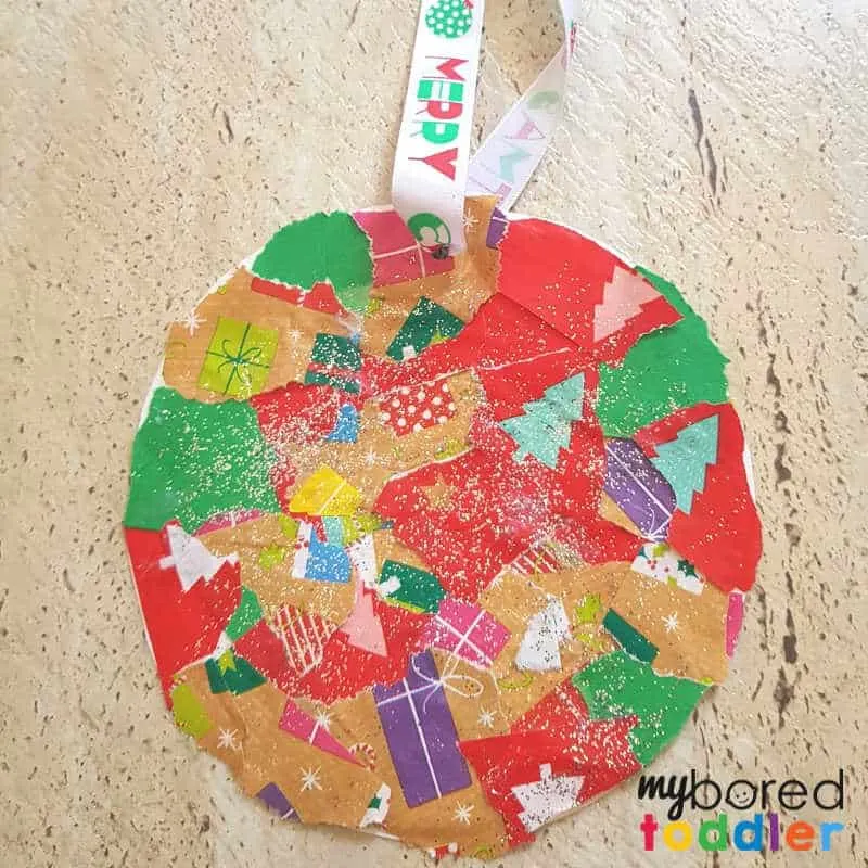 easy christmas ornament finished