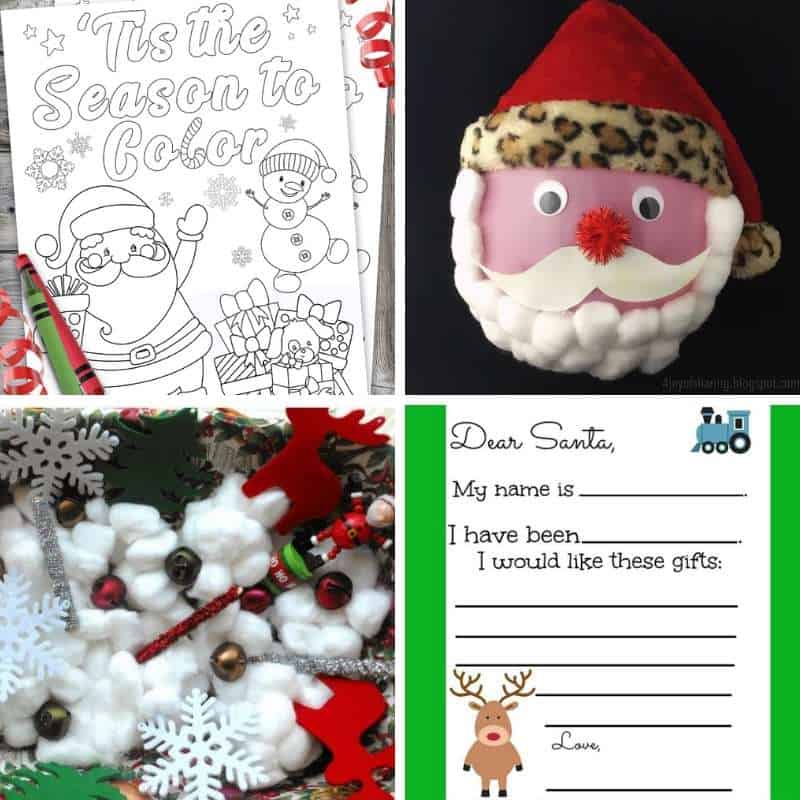 santa activities for toddlers