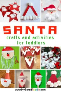 Santa Crafts and Activities for Toddlers - My Bored Toddler