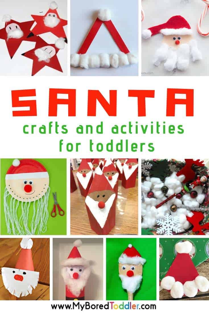 santa crafts and activities for toddlers