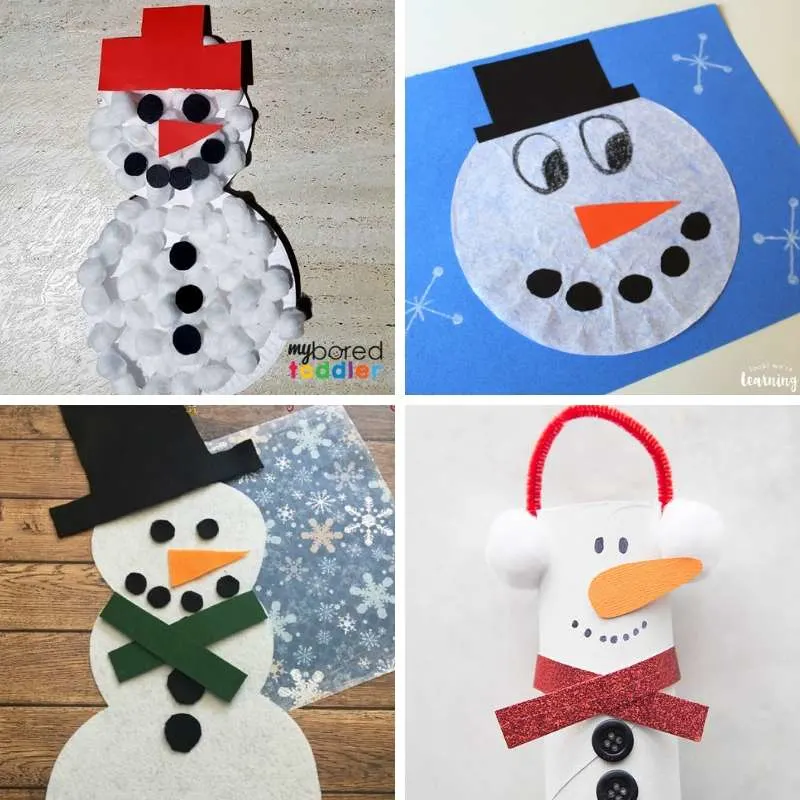 snowman craft ideas for winter