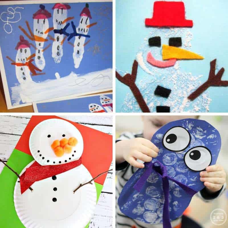 snowman crafts for toddlers