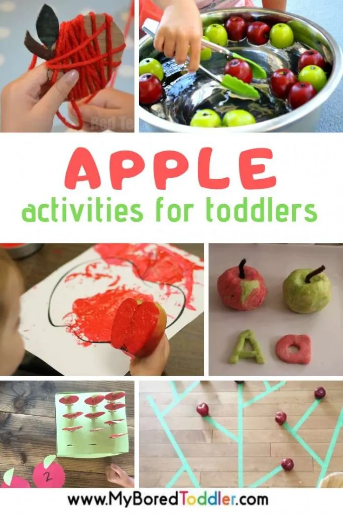 Apple Themed Activities for Toddlers - Crafts, Fine and Gross Motor, Learning and More