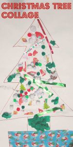 Giant Christmas Tree Collage Craft for Toddlers - My Bored Toddler