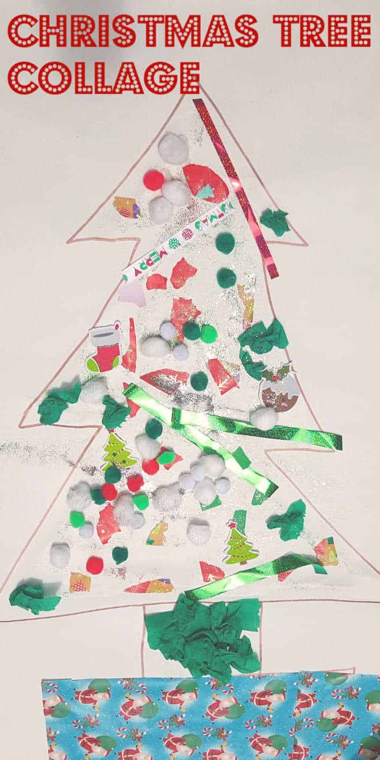 christmas tree collage pinterest