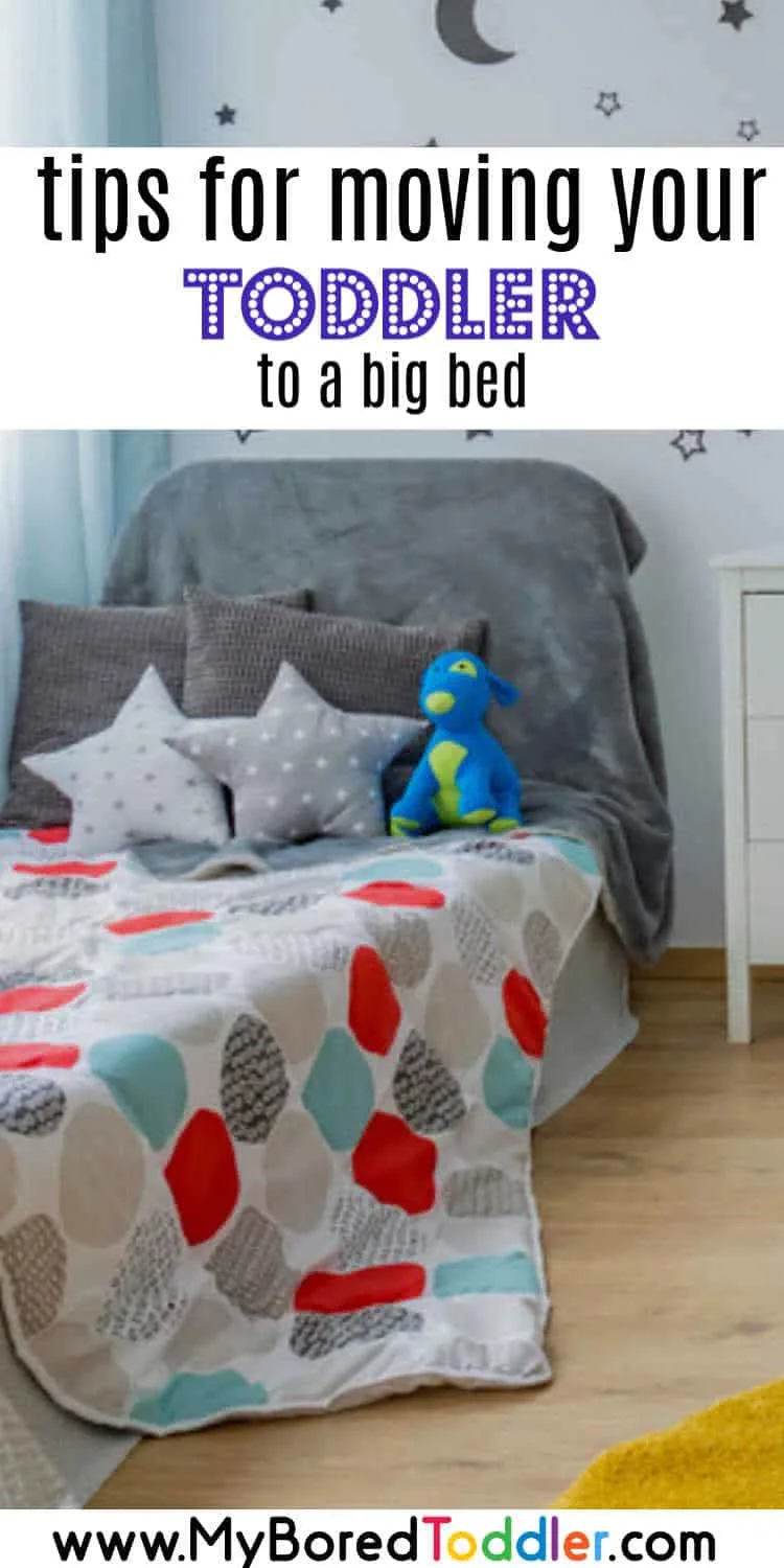 tips for moving to a toddler bed pinterest no text