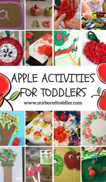 Apple Activities for Toddlers - My Bored Toddler