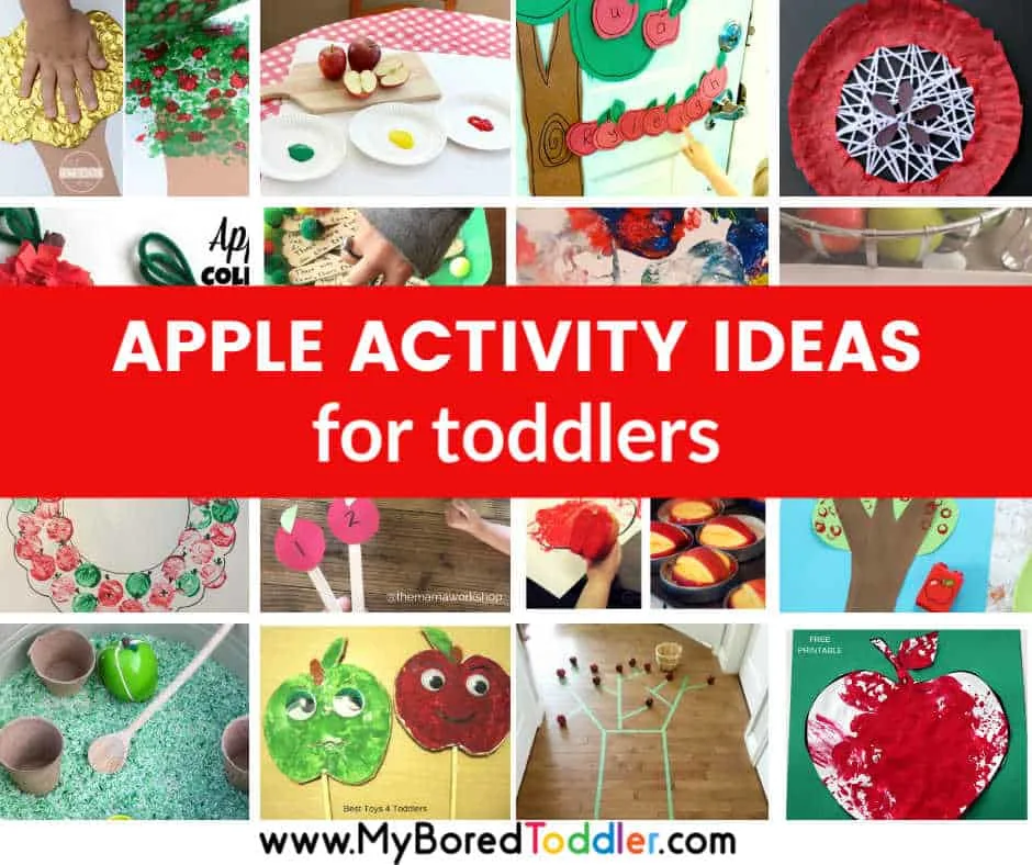apple crafts and activities for toddlers 1 year old 2 year old 3 year old