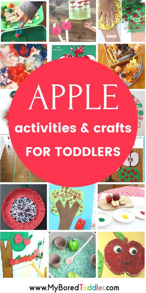 Apple Activities for Toddlers - My Bored Toddler Perfect for Fall!