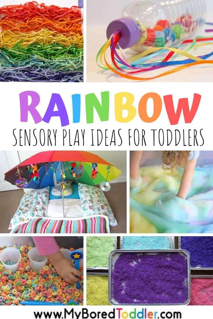 Rainbow sensory play ideas for toddlers to try this Spring
