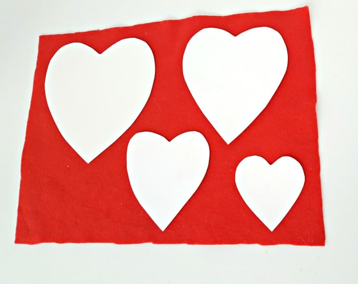 Valentine Hearts Felt Board Activity